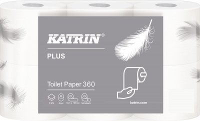 Toilet paper 360 2layer 6pk 50m white