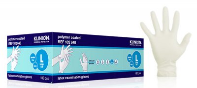 Hanske latex Klinion kort L