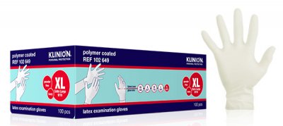Hanske latex Klinion kort XL