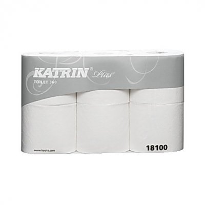 Toalettpapir Plus 360 2lag 6pk 50m hvit